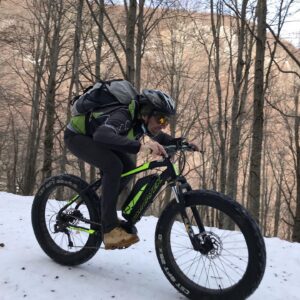 Pedaling on the snow with FAT Bikes and Electric Mountain Bikes gallery