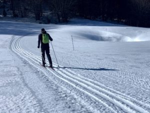Cross-country skiing at Voltigno gallery